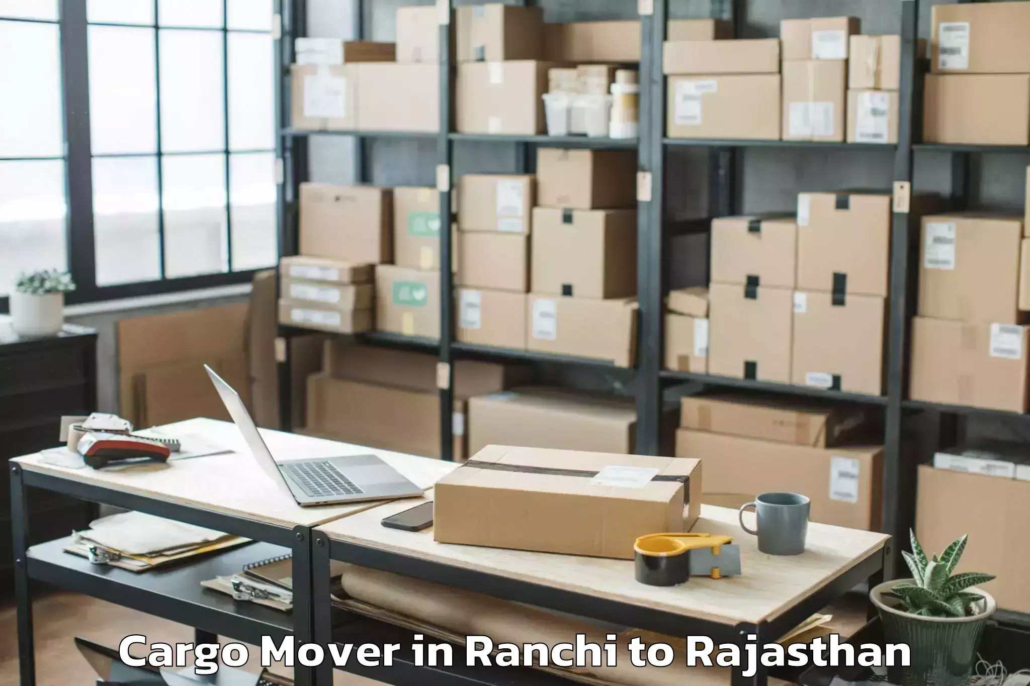 Easy Ranchi to Abhaneri Cargo Mover Booking